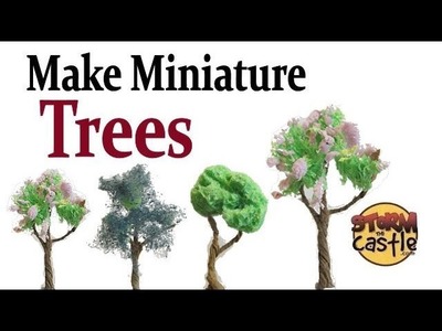 Make Miniature Trees free with paper and sponge