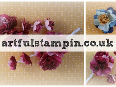 {Making Paper Flower Corsage lovely for Wedding} with Ruth Trice, Uk Stampin UP demonstrator