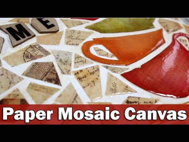 Mixed media canvas | Paper Mosaic