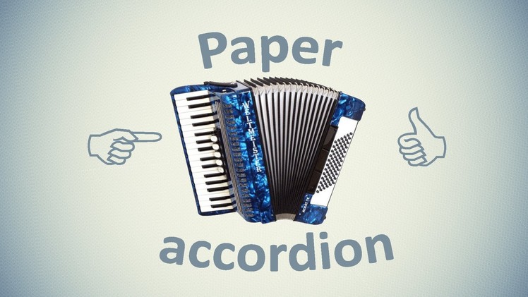 Paper accordion + DIY