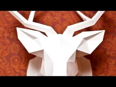 Paper Deer Head. Tutorial