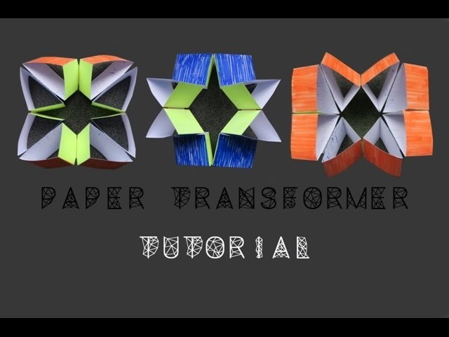 Paper transformer - moving paper toy - tutorial - dutchpapergirl