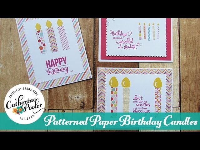 Patterned Paper: Birthday Candles