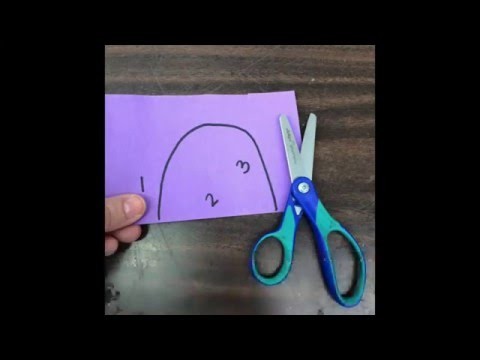 Use this trick to help kids learn to turn the paper while cutting!