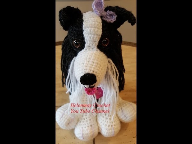 Crochet Border Collie Amigurumi Dog Part 2 of 3 DIY Tutorial