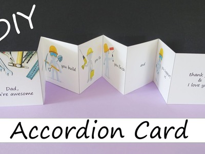 DIY Accordion Card for Father's Day ft. Graphicstock