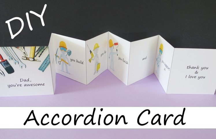 DIY Accordion Card for Father's Day ft. Graphicstock