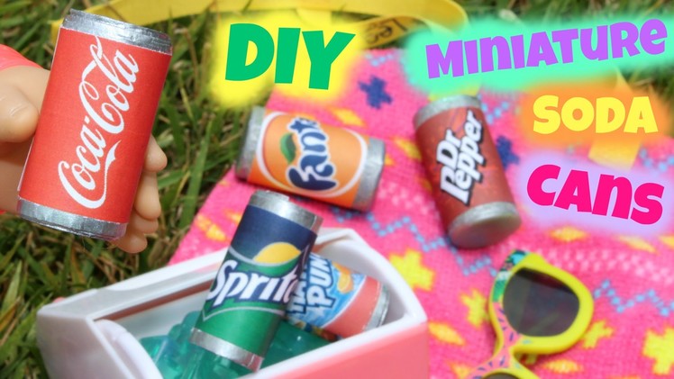 DIY American Girl Doll Soda Pop Cans