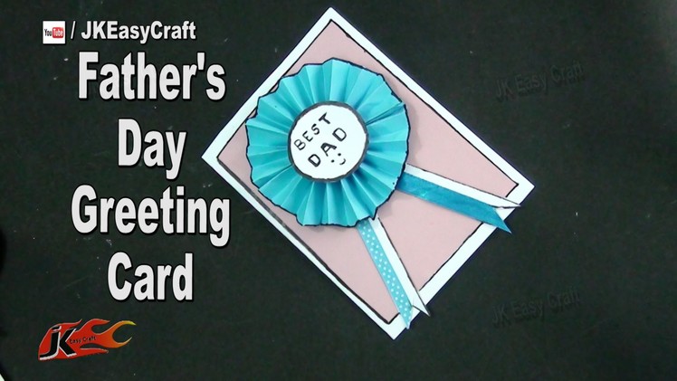 DIY "Best Dad "Father's day Badge card | How to make | JK Easy Craft 169