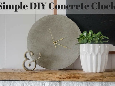 DIY Concrete Clock