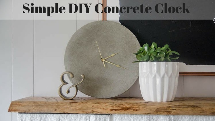 DIY Concrete Clock