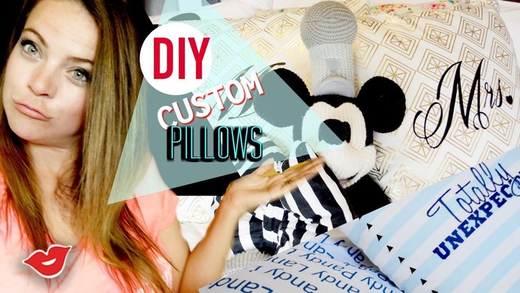DIY Custom Pillows For The Whole Family! | Tay from Millennial Moms