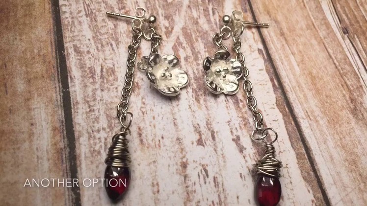 DIY Dangle Post Earrings by Denise Mathew