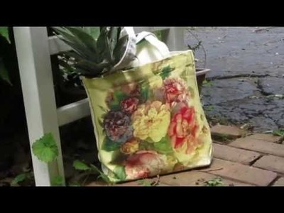 DIY Decoupage & Annie Sloan a Canvas Bag