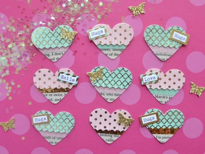 Diy Embellishments: Mini Fringe Hearts - Build Your Stash #11