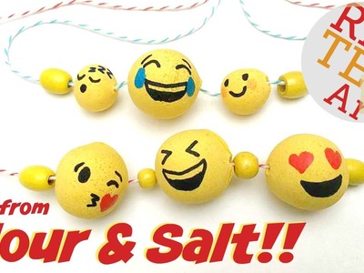 DIY Emoji Beads from Flour & Salt!