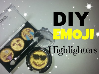 DIY EMOJI HIGHLIGHTERS. Emoji Eye shadows