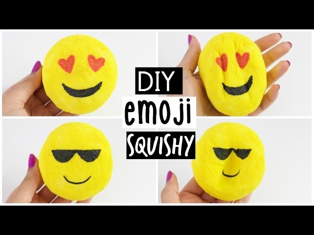 DIY Emoji Squishy - Make your own Squishy from Scratch!