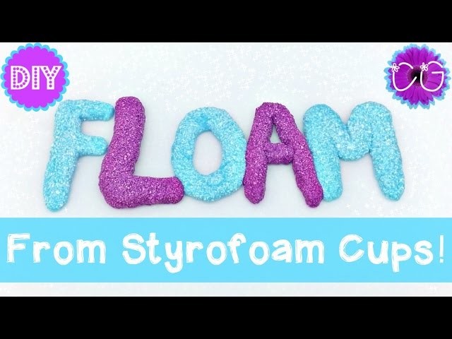 DIY FLOAM FROM CUPS!!  WE LOVE SLIME CRAFTS!!