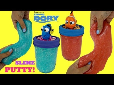 DIY! Glitter SLIME Putty WITHOUT BORAX Finding Dory, Marlin, Do It Yourself Fun Kids Craft. TUYC