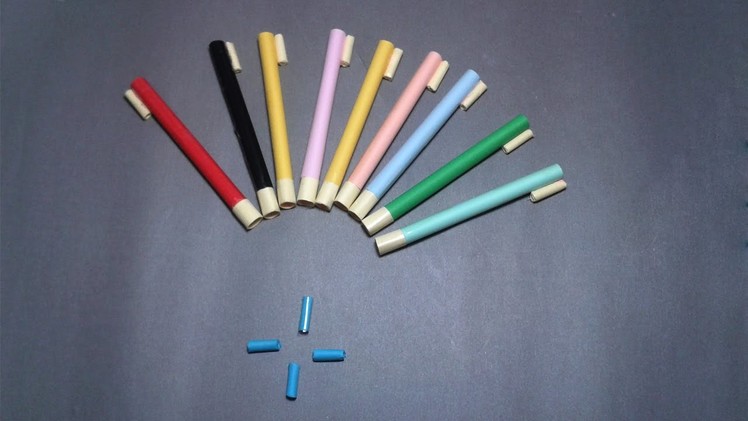 | DIY | How to make a paper POCKET MINI GUN that shoots paper bullets- | EASY TUTORİAL |