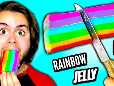 DIY JELLY RAINBOW | How To Make Giant Gummy Rainbows! | Jello Snapchat Filter