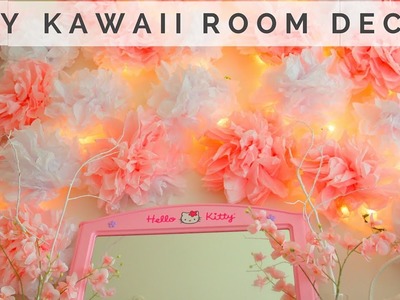 DIY Kawaii Room Decor | Flower Wall
