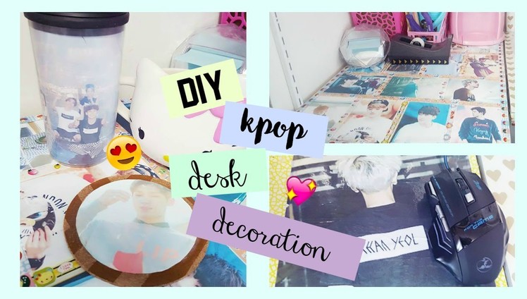 DIY Kpop Desk Decor ♡ Make Your Desk Cute!
