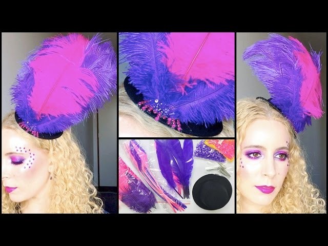 DIY Las Vegas ShowGirl Micro Hat ft Feather.com.au