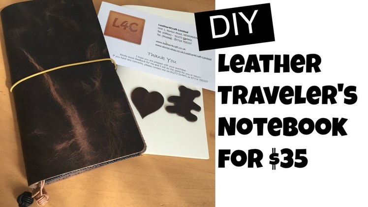 DIY Leather Traveler's Notebook | Leather4Craft Unboxing + TN Setup