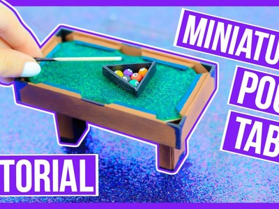Diy: Miniature Pool Table Tutorial ~ Make your own pool table for your dollhouse ♥