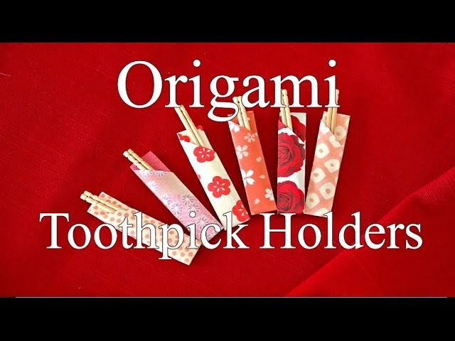 DIY: Origami Toothpick Holders