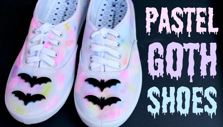 DIY Pastel Goth Tumblr Shoes