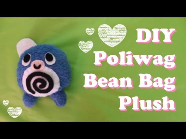 ❤ DIY Poliwag Bean Bag Plush! Easy and cute Pokemon stress ball! ❤