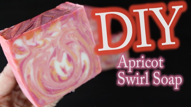 DIY Soap Making - Cold Process Soap with an Apricot Swirl