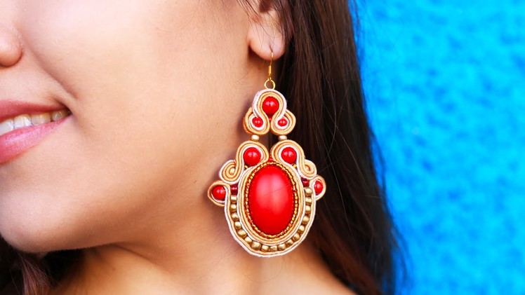 DIY Soutache Ethnic Earrings