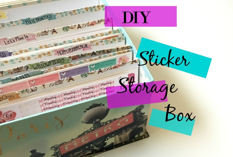DIY Sticker Storage.2MinuteTipTuesday!