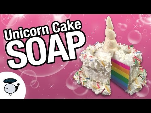DIY Unicorn Cake Soap! Melt and Pour + Soap Clay Tutorial