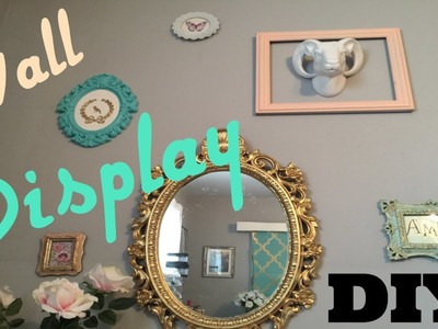 DIY wall display using picture frames