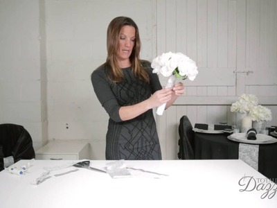 DIY Wedding Bouquet Band with Bling, Wedding DIY Tutorial