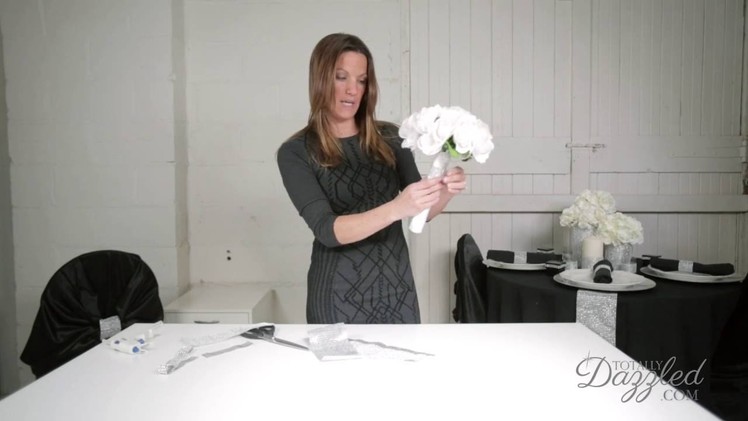 DIY Wedding Bouquet Band with Bling, Wedding DIY Tutorial