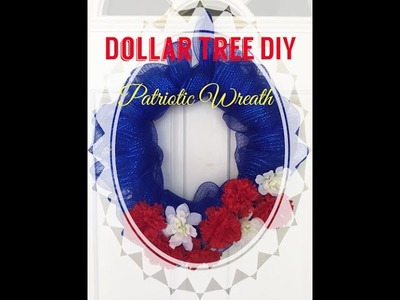 Dollar Tree DIY. Patriotic Wreath