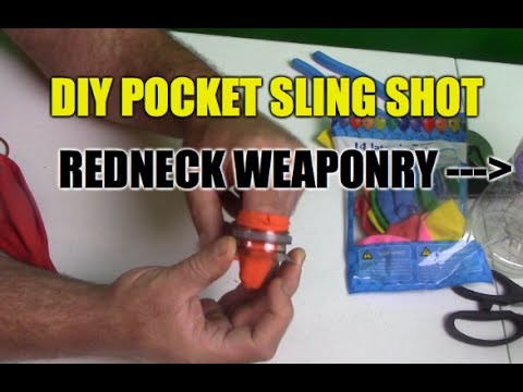 How To Make a DIY Survival Pocket SlingShot Gadget via Redneck Life Hacks- part 1
