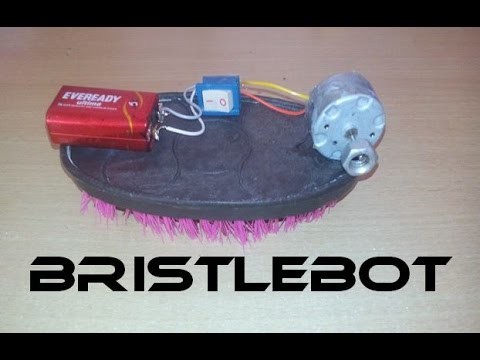█ How to make Bristlebot at Home(Brushbot) | DIY Toy Robots  █
