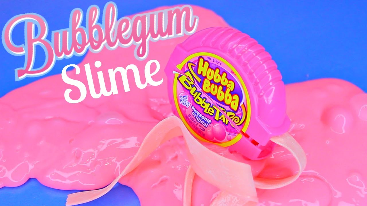 How to make bubble gum slime DIY! 