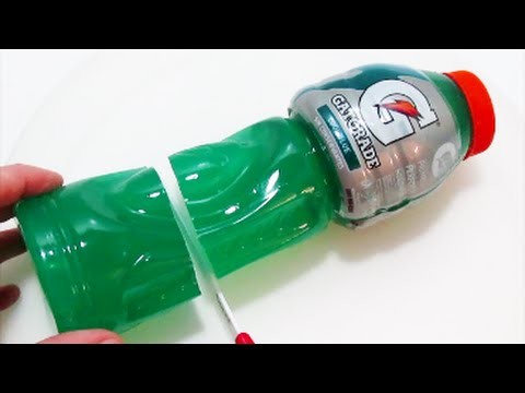 How to Make Gatorade Bottle Jelly Gummy Fun & Easy DIY Homemade Cool Blue Jello Pudding Dessert