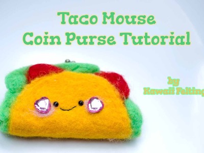 How to Needle Felt Taco Mouse Purse Needle Felting Tutorial DIY [Felting Tutorial by Kawaii Felting]