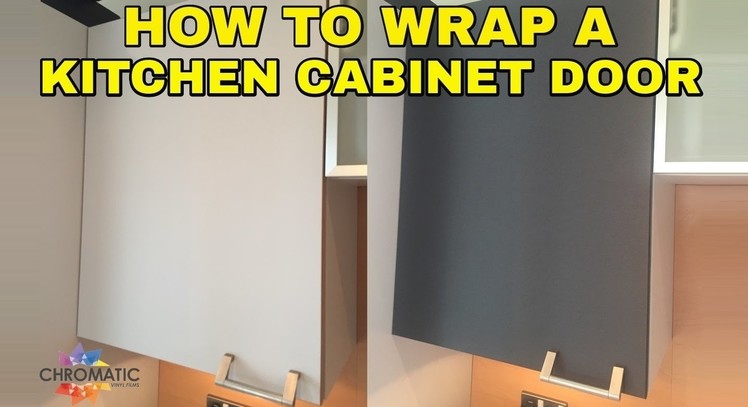 How to Wrap a Kitchen Cabinet Door - DIY Vinyl Wrapping Tutorial for Kitchens & Furniture