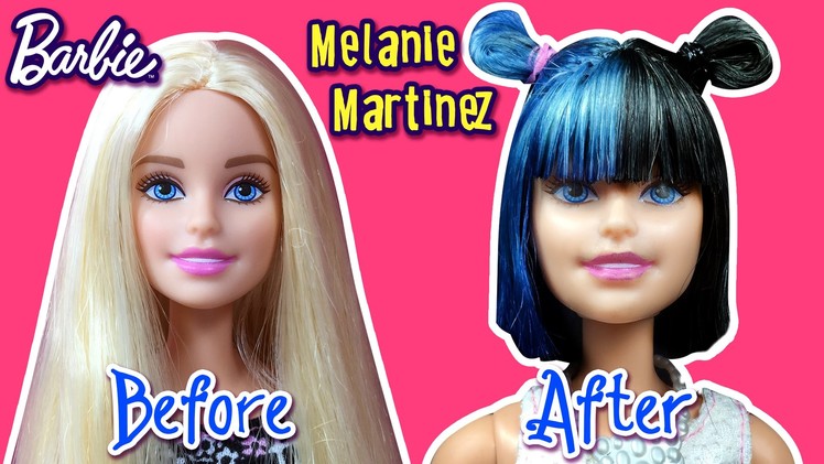 Melanie Martinez Hair Tutorial for Barbie Doll - Barbie Haircut Tutorial - DIY - Making Kids Toys