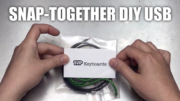 No-Solder DIY USB cable kit from 1upkeyboards.com
